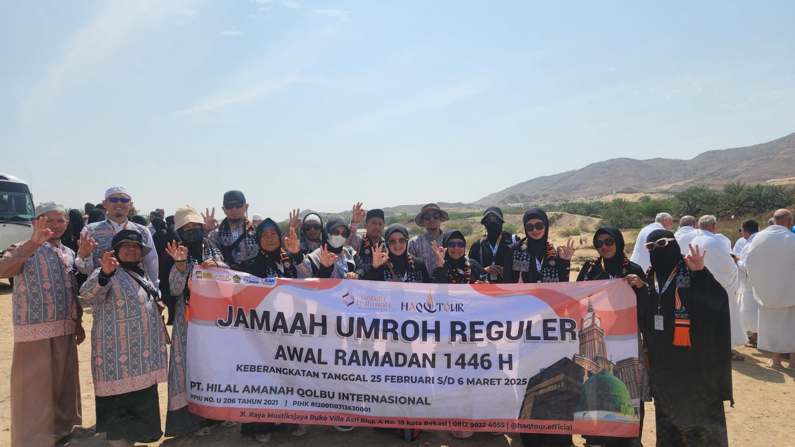 Aura bahagia terpancar dari wajah jamaah