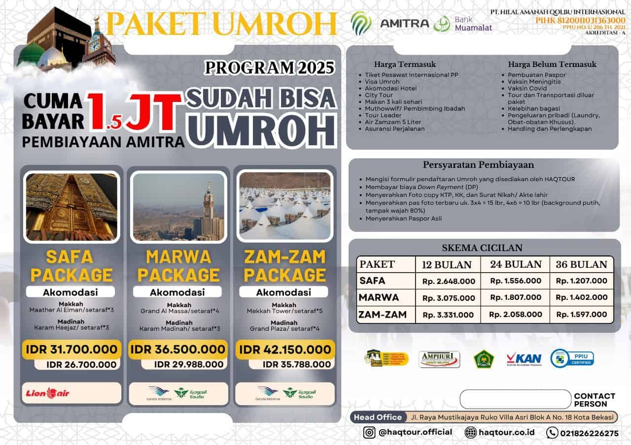 Skema pembiayaan program umroh terjangkau